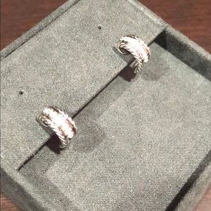 David Yurman Cable Classics Earrings with Diamonds